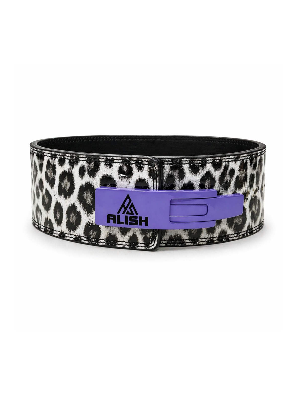 10MM LEVER BELT - LEOPARD/PURPLE