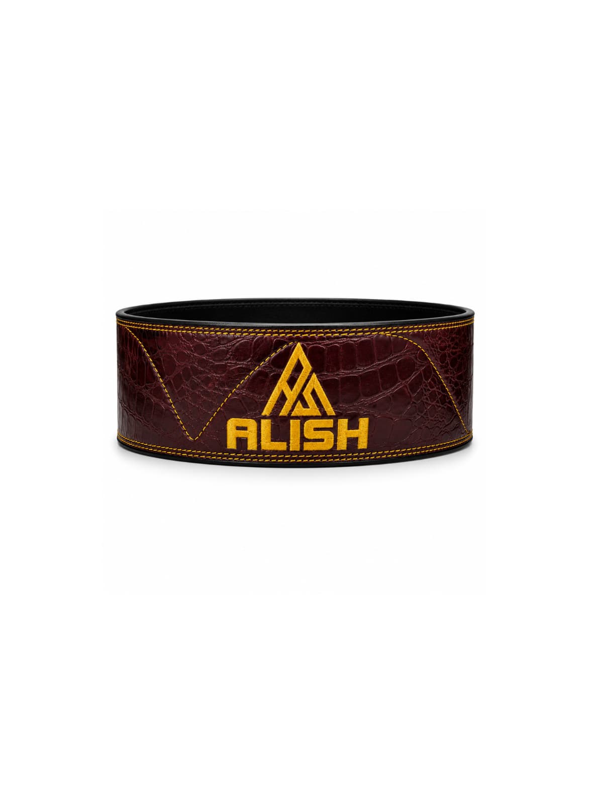 10MM LEVER BELT – MAROON ( RED LEVER ) - Image 2