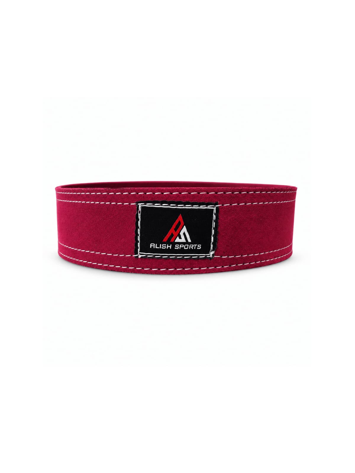 3INCH LEVER BELT – ( MAROON & SILVER BUCKLE ) - Image 2
