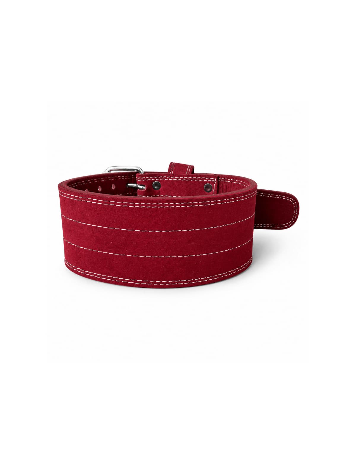 POWERLIFTING BELT 10MM - MAROON (4 Inch ) ( DOUBLE PRONG ) - Image 2