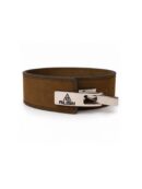 10MM LEVER BELT – ( BROWN & SILVER )
