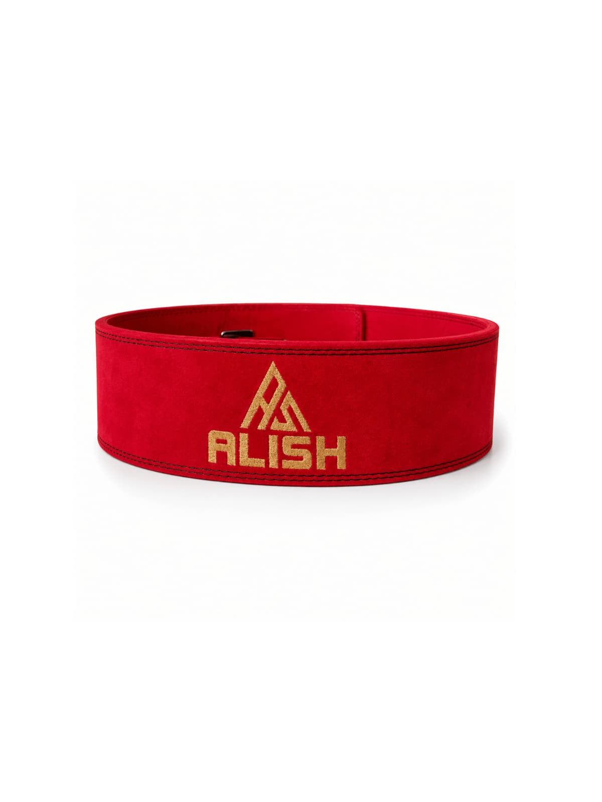 10MM LEVER BELT - ( RED & GOLDEN BUCKLE ) - Image 2