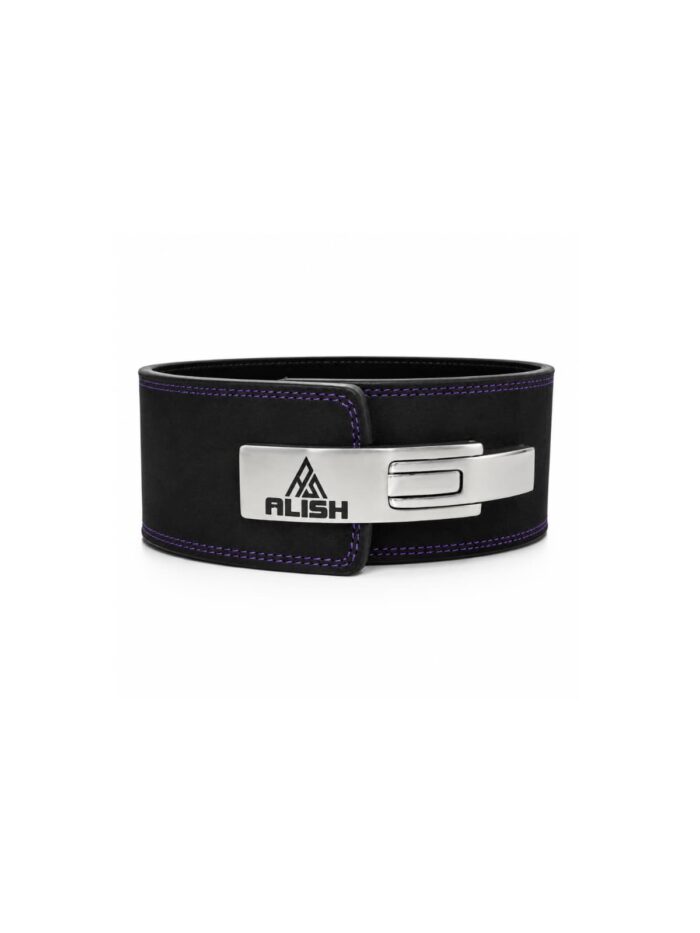 10MM LEVER BELT – BLACK ( SILVER LEVER )