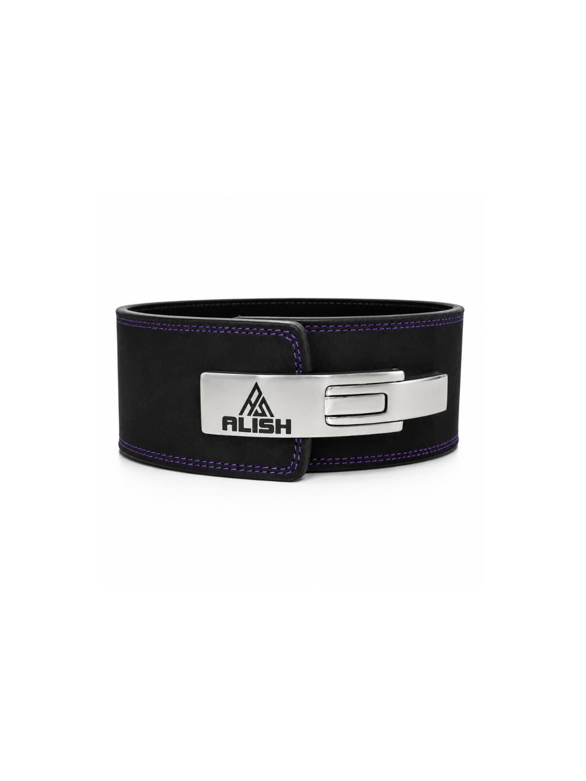 10MM LEVER BELT – BLACK ( SILVER LEVER )