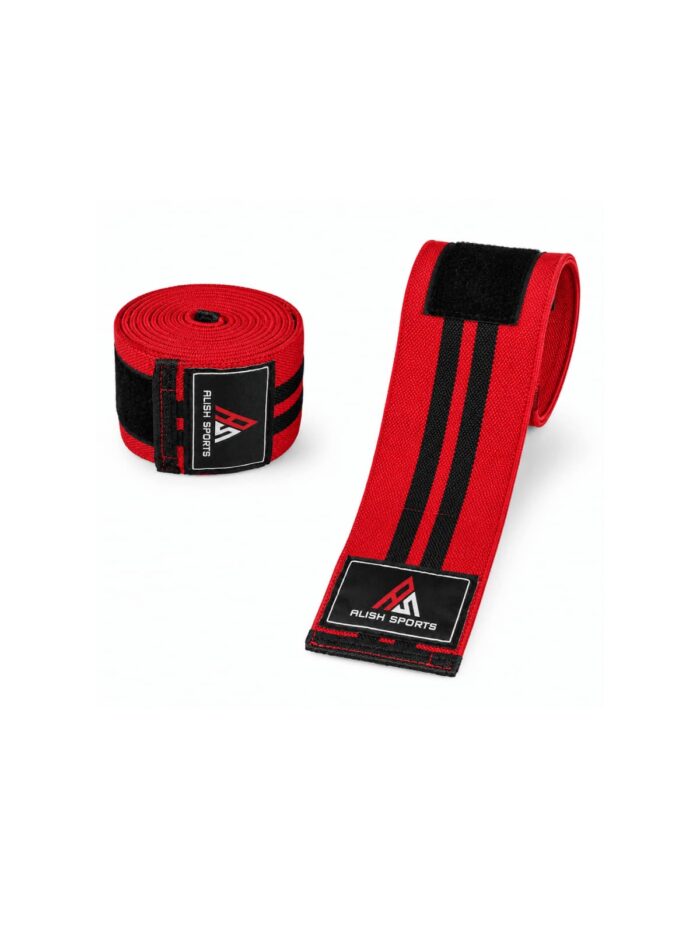 Knee Wraps -(Red/Black)