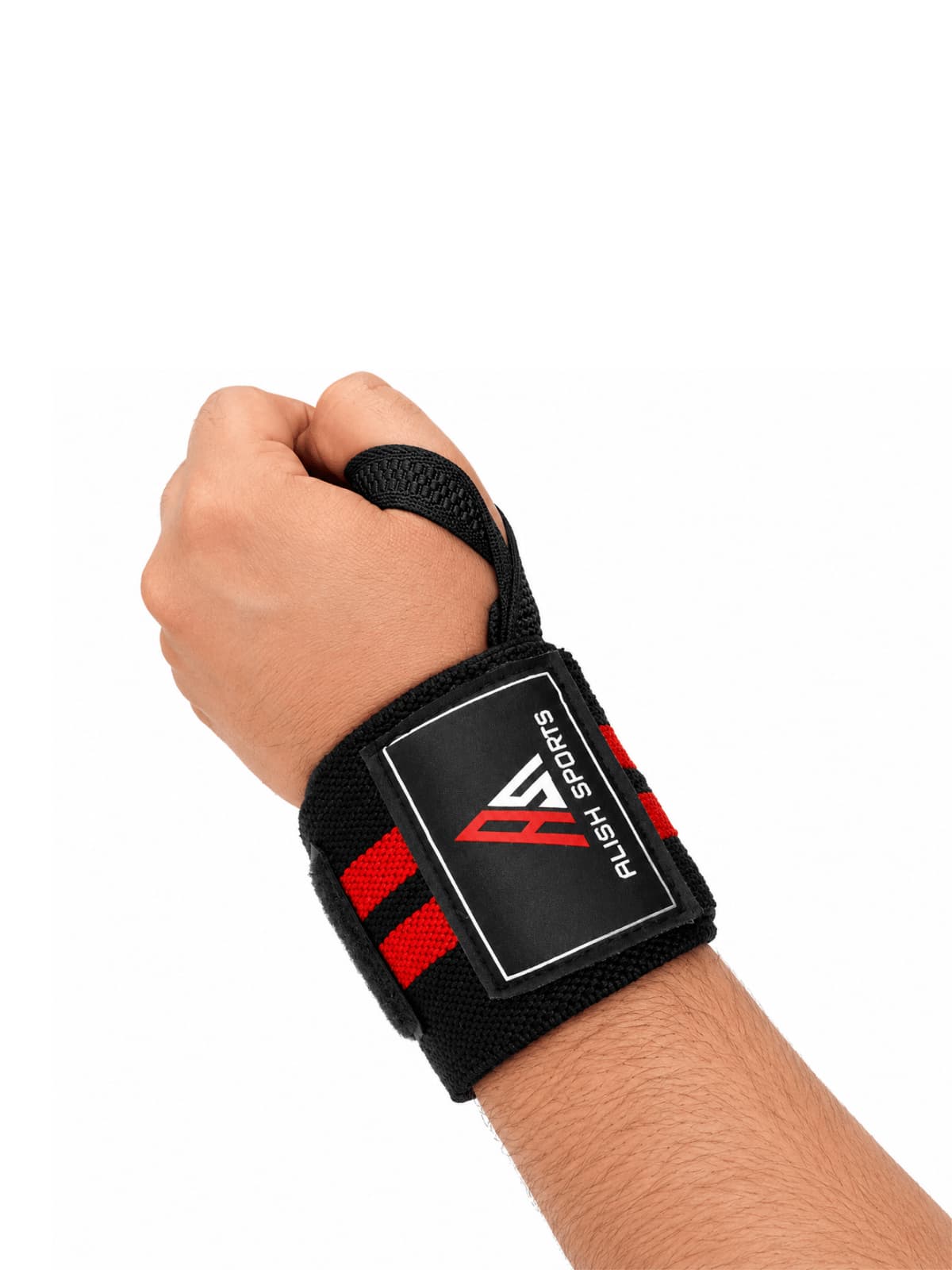 HEAVY DUTY WRIST WRAPS 18" (Red/Black)