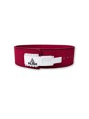10MM LEVER BELT - MAROON/WHITE