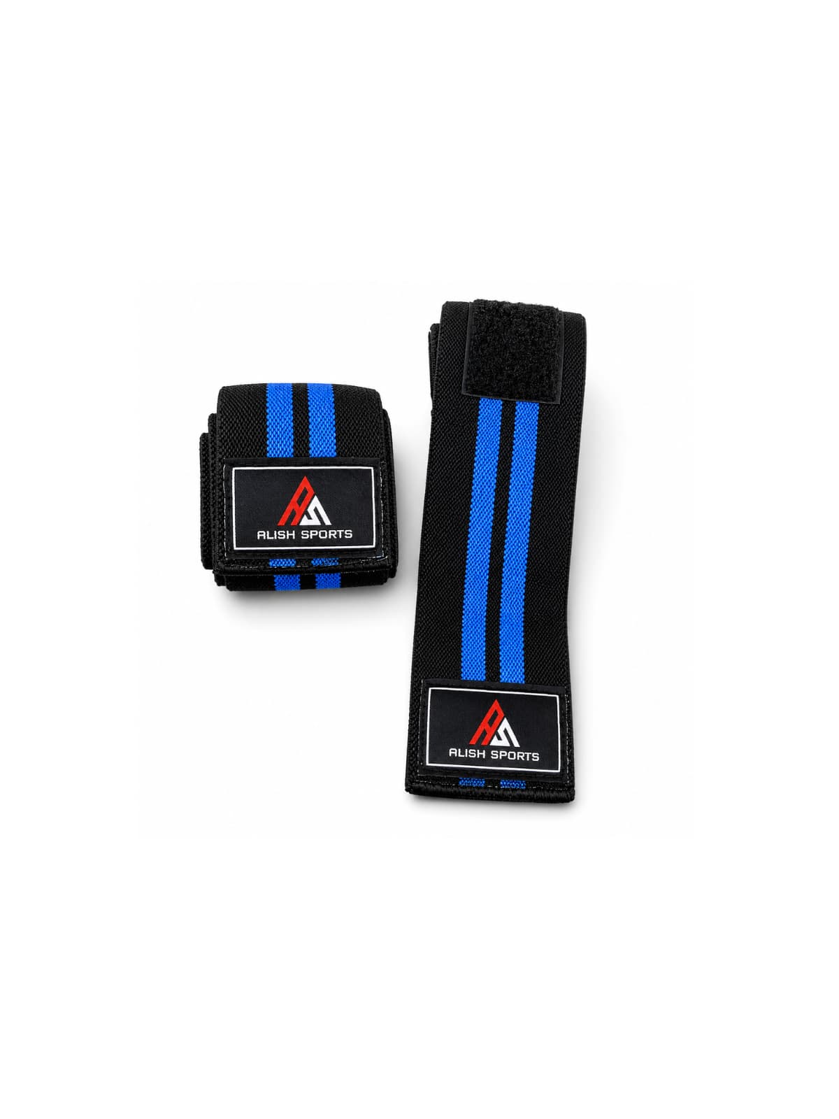 Premium Weightlifting Elbow Wraps ( BLACK & BLUE )