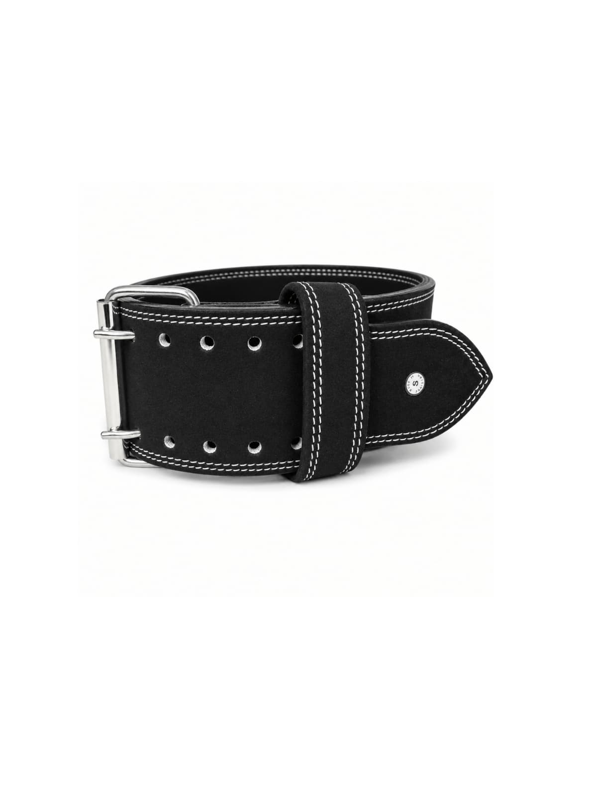 POWERLIFTING BELT 10MM (4 Inch )( Black) ( DOUBLE PRONG )