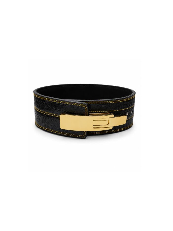 10MM LEVER BELT – BLACK & Golden Lever